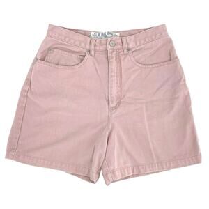 Vintage Gloria Vanderbilt Baby Pink Pastel High Rise Jean Shorts Retro Denim 12